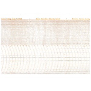 Diagrammed paper for thermo-hygrograph TIT 01 type